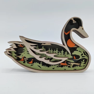 Sculpture canard en bois