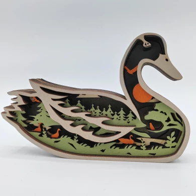 Sculpture canard en bois