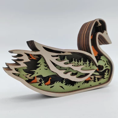 Sculpture canard en bois