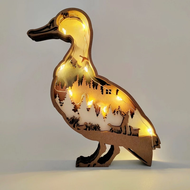 Sculpture canard en bois