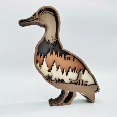 Sculpture canard en bois