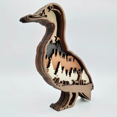 Sculpture canard en bois