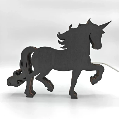 Sculpture licorne en bois - USB