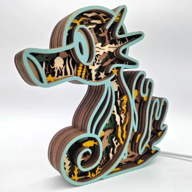 Sculpture hippocampe en bois - USB