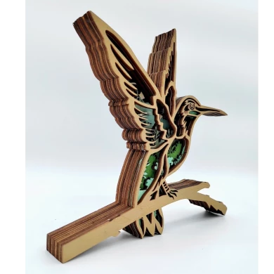 Sculpture Colibri en bois