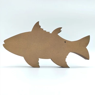 Sculpture poisson en bois